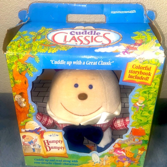 Toys Vintage Cuddle Classics 1993 Humpty Dumptywall Plush Dolls Toy